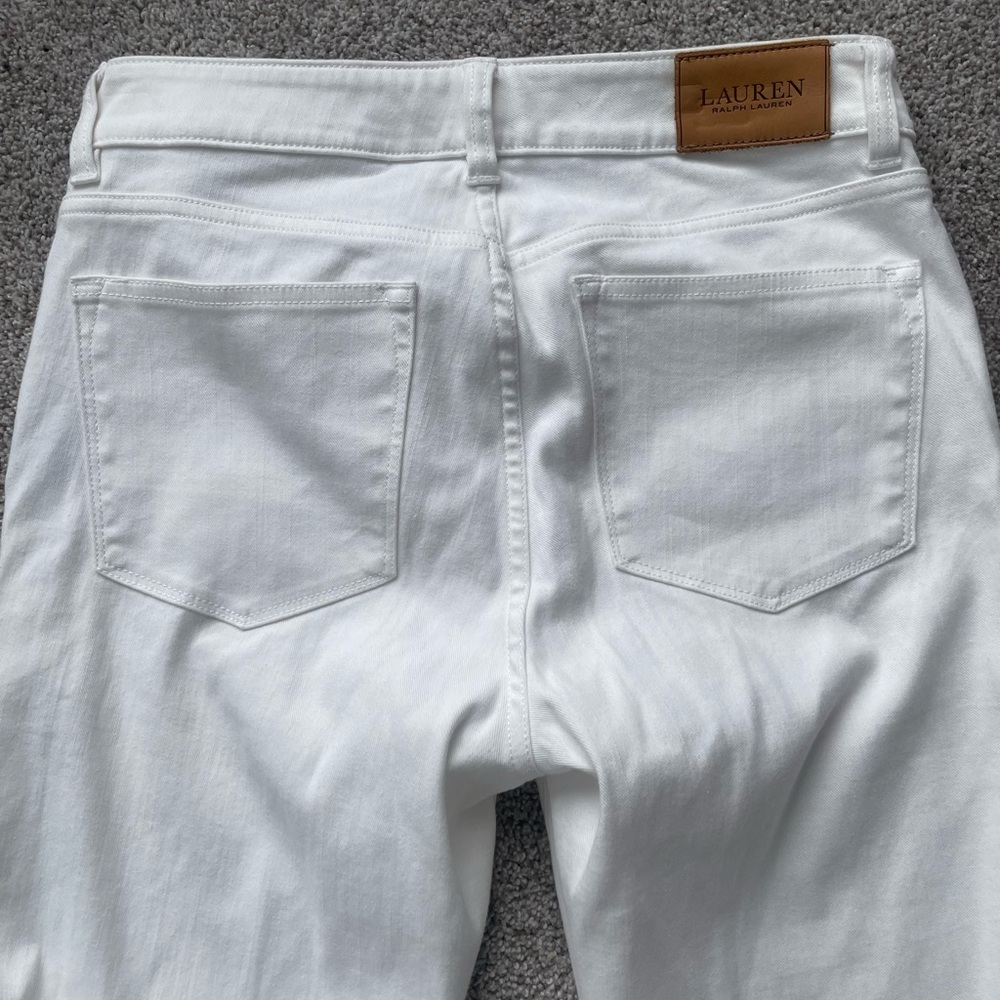 Womens Ralph Lauren Classic White Premier Straight Jeans- Size 6 - Picture 6 of 6